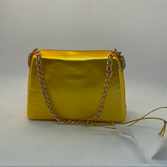 Bloomingdale’s Glass Handbag Ornament With Chain Christmas - Picture 3 of 5